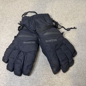 Burton WB Gore Gloves S Black Waterproof Nylon Leather Outdoor Travel Mountain